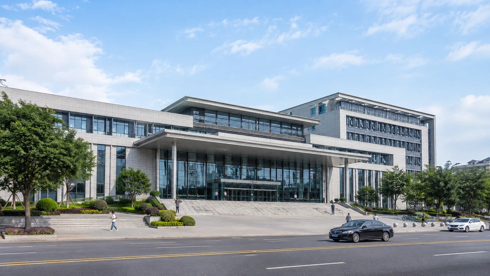 东河市民中心现代公共建筑